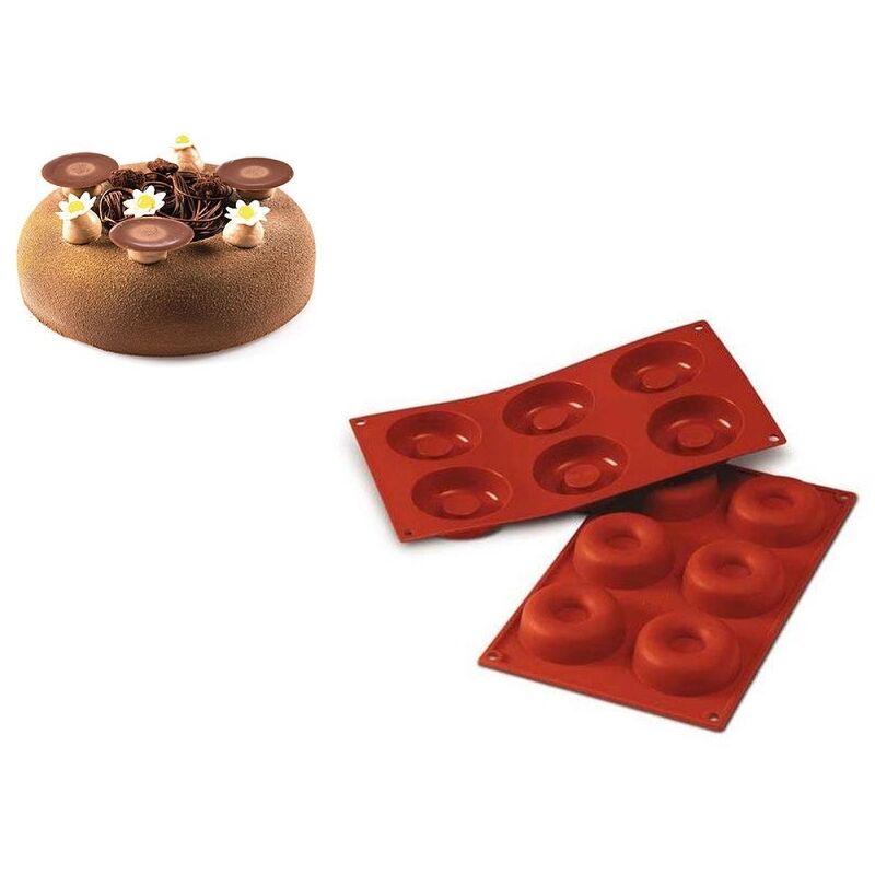 Stampo silicone Dolce tartufo multiporzione Silikomart sfera 3D muffin