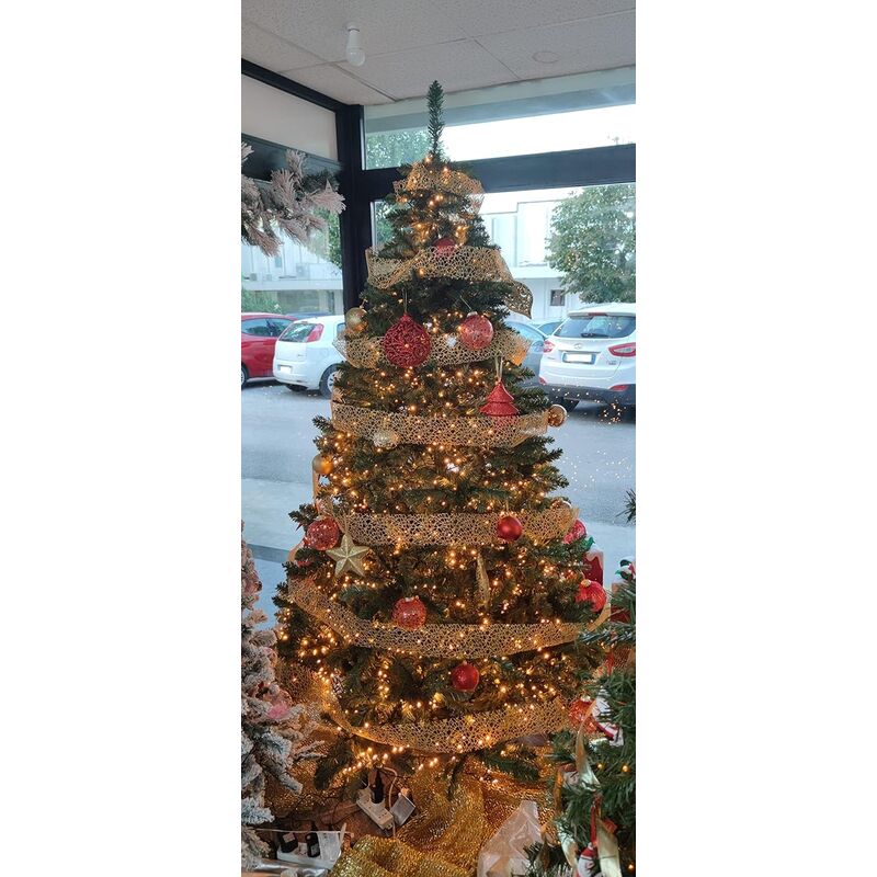 Albero Di Natale Artificiale RELAX4LIFE - 150/180/225 Cm, Rami Fitti, Verde Realistico, Base In Metallo