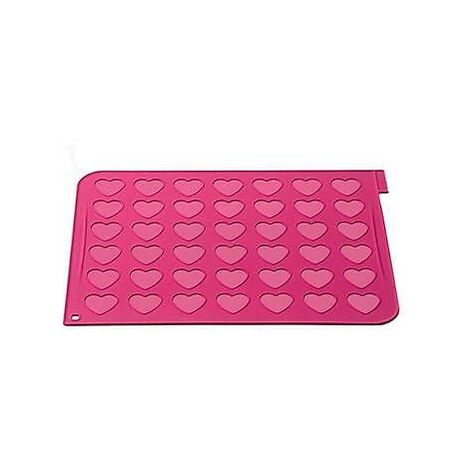 Tappeto silicone 42 macarons cuore Silikomart MAC03