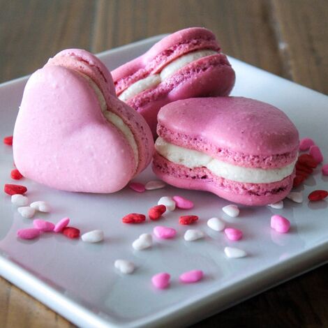 Tappeto silicone 42 macarons cuore Silikomart MAC03