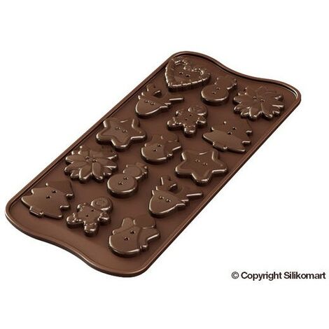 Stampo cioccolatini xmas buttons silicone SCG41 Silikomart