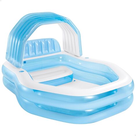 Piscina Swim Center Family Sunshade Intex 57186NP con Tettoia Parasole