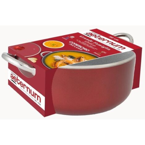 Aeternum Casseruola 30 cm coperchio Grande Famiglia Deluxe red