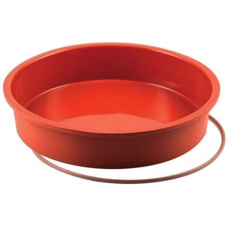 Silikomart Stampo tortiera silicone Round Cake crostata liscio 22 cm (1/3)