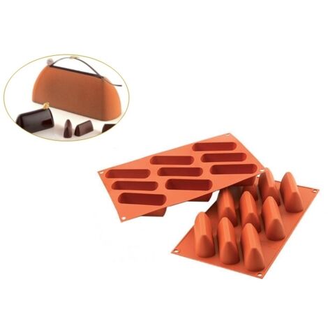Stampo silicone 9 Gianduiotto Silikomart SF126 (1/3)