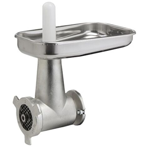 TRITACARNE N.12 CON COLTELLO E PIASTRA IN ACCIAIO PER MOTORI SPREMIPOMODRI REBER -8811N