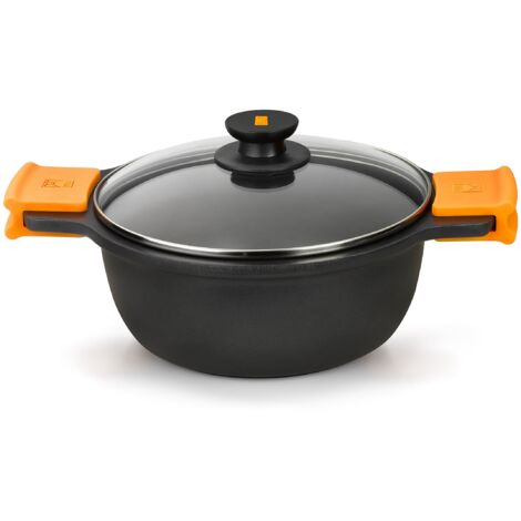 BRA Efficient Casseruola Fonda Antiaderente, Adatta per Ogni Tipo di Fornelli, Compresa Induzione, Alluminio, 36 cm (1/4)