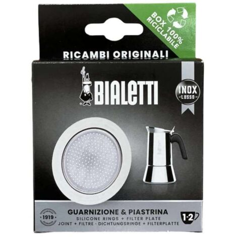 Bialetti Guarnizioni e Filtro per Caffettiere - Silicone - 1-2 Tazze