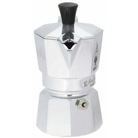 Caffettiera moka bialetti in alluminio grigio 1 tazza