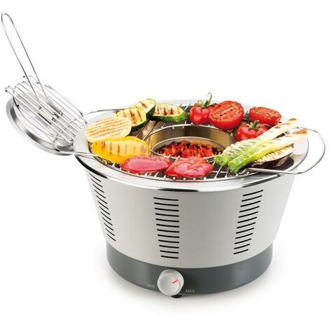 Barbecue Da Tavolo Sauvic Inox 25x20 Cm Con Cassetto Per Brace – Acciaio Inossidabile 18/8 – Prodotto In Spagna - 2
