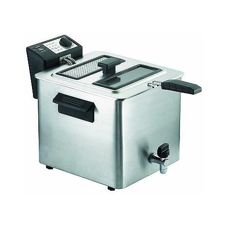 Rgv Fry Tyoe 8 Friggitrice Potenza 3000 Watt Capacità 8 Litri Colore Silver