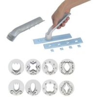 WILTON STAMPO TIMBRI TIMBRA TAGLIA FONDENTE TORTA 8 DECORI TIMBRATAGLIA