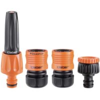 Claber Starter kit Ø 1/2”, Kupplungen und Jet-Sprüh-Düse für Gartenbewässerung