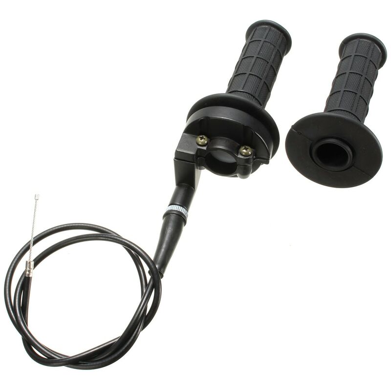 Empuñaduras de mano del acelerador + kit de cable e interruptor para Mini  Moto Quad Pit Dirt Bike ATV