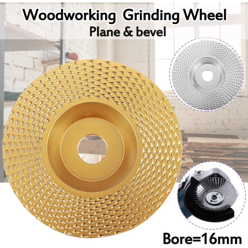 Disco radial madera 100 mm, discos de amoladora de modelado y lijado,  adecuados para amoladora angular de eje interior de 16 mm