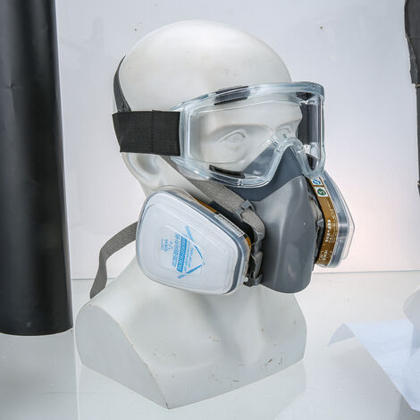 Mascarilla de polvo de máscaras de gas químico reutilizable de