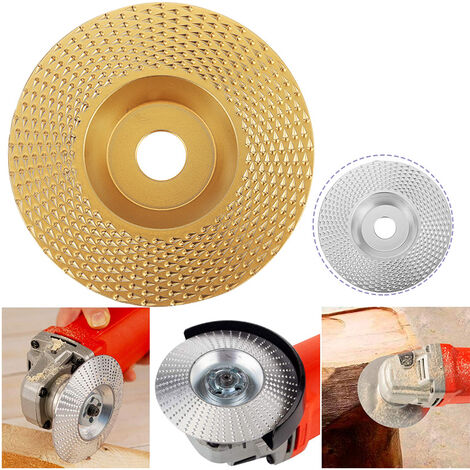 Disco radial madera 100 mm, discos de amoladora de modelado y lijado,  adecuados para amoladora angular de eje interior de 16 mm