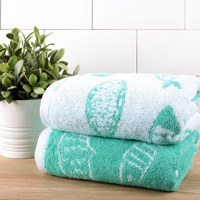 Aqua discount hand towels