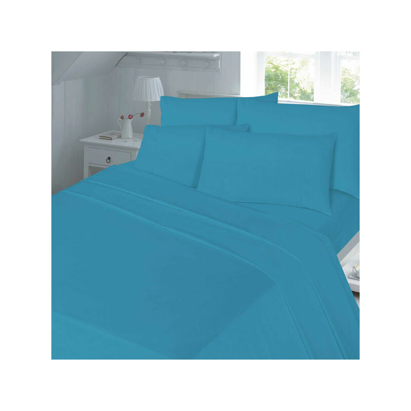 Night Zone Plain Dyed 100 Brushed Cotton Flannelette Fitted Sheet