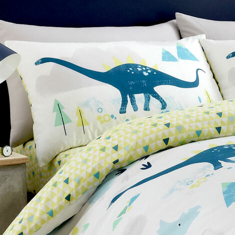 Bedlam Kids Dino Glow In The Dark Duvet Cover Set, Multi, Single