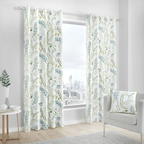 Leaf deals print curtains