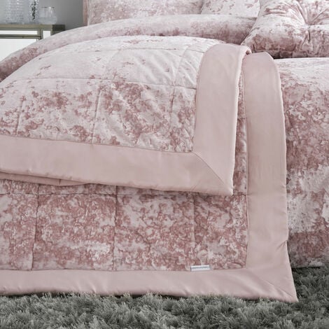 Crushed velvet pillow top shams