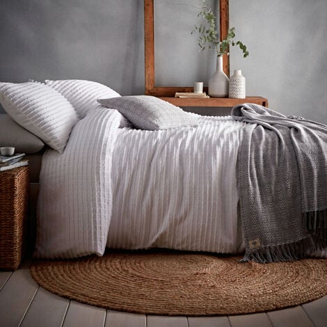 Dkny loft stripe king discount duvet cover set in grey