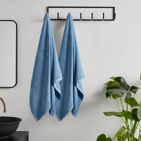 Catherine Lansfield Quick Dry Katoenen Handdoek Blauw