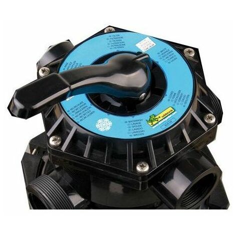 Vanne multivoies 6 positions pour filtration piscine – Sorties hydrauliques 11/2 – Adaptée groupes filtrants Ubbink 400/500/600 mm