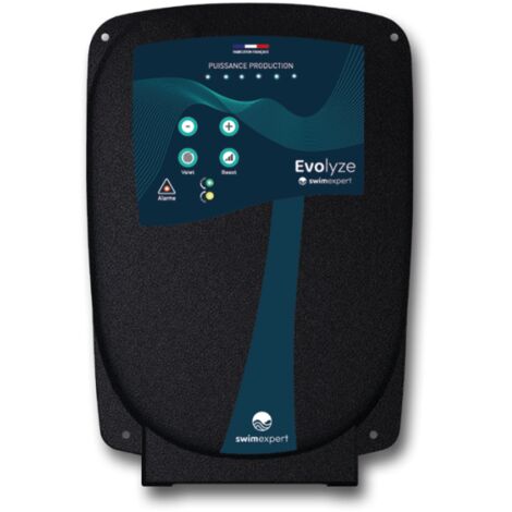 Électrolyseur Evolyze 40 m3 – Production de chlore 10 g/h – Cellule autonettoyante – Mode Boost pour désinfection rapide – Swimexpert
