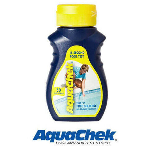 AquaChek Jaune : Chlore et pH (x50 Bandelettes) (1/4)