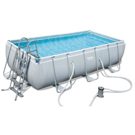 Bestway – Piscine hors sol tubulaire 404x201x100 cm – Liner Tritech™ renforcé – Débit filtration 2006 L/h – Échelle de sécurité incluse (1/9)