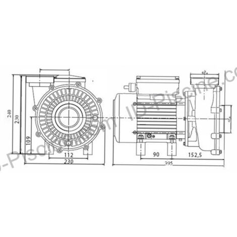 Pompe Solubloc 2V bi-vitesse compatible Desjoyaux PBI
