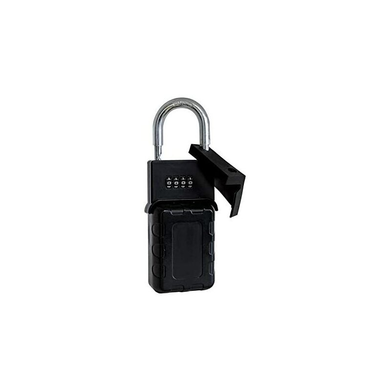 Salvadanaio con lucchetto MONEY in plexi 8x8xh14 cm colore nero | Vesta