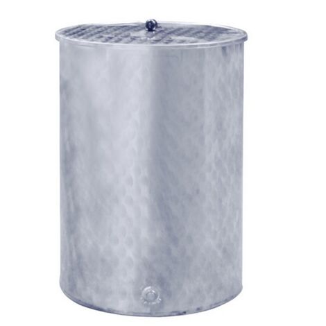 CONTENITORE ENOLOGICO A FONDO PIANO INOX 18/10 SALDATO - Belvivere: 100 LT