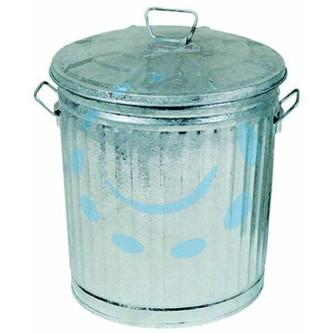 BIDONE IN LAMIERA ZINCATA CON COPERCHIO XTRA - Misura: 7LT (1/2)