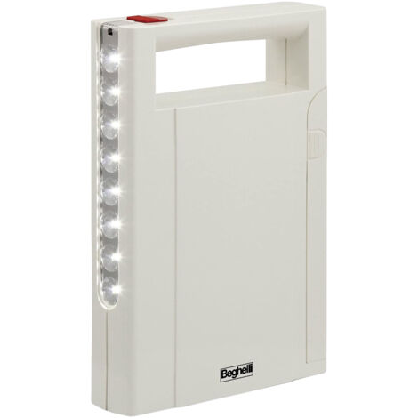 Lampada Portatile Ricaricabile Anti Black-Out BEGHELLI - Autonomia 6 Ore
