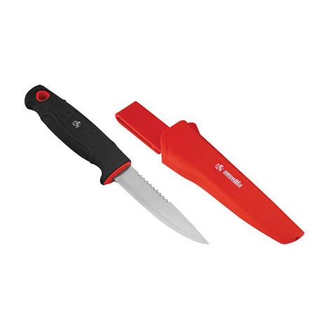 COLTELLO AGRICOLTURA IN ACCIAIO INOX CM.22 MANICO IN GOMMA AUSONIA