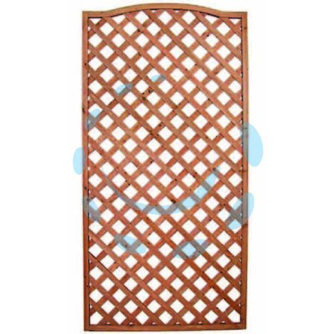 TRALICCIO IN LEGNO BOMBATO RETTANGOLARE - Pannelli: 90x180