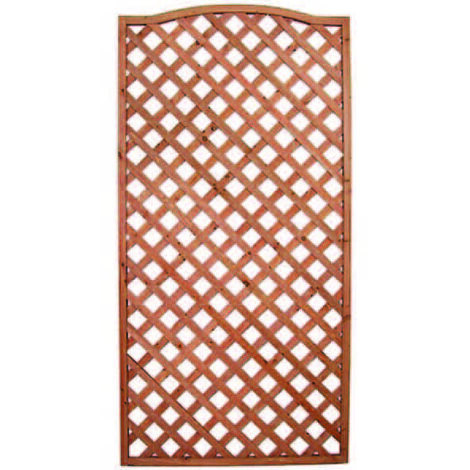 TRALICCIO IN LEGNO BOMBATO RETTANGOLARE - Pannelli: 100x200