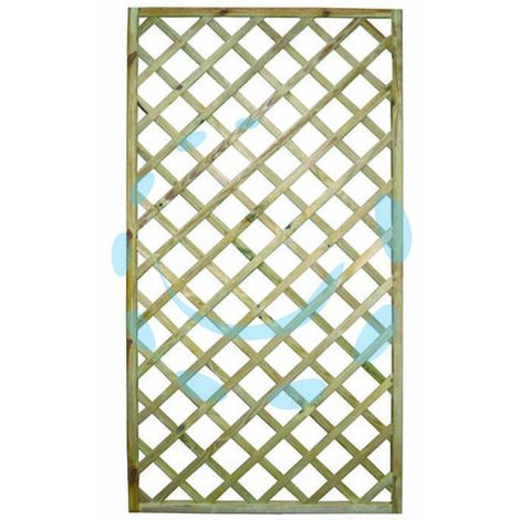 TRALICCIO IN PINO IMPREGNATO CORNICE MM.40X40 - Pannelli: 120x180