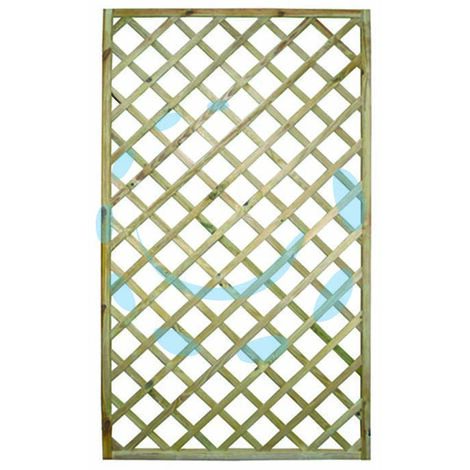 TRALICCIO IN PINO IMPREGNATO CORNICE MM.35X35 - Pannelli: 100x180