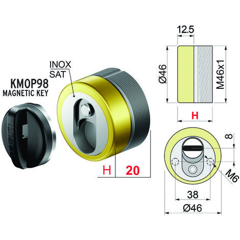 DEFENDER MAGNETICO MAG MONOLITO ANTIACIDO MR460 DISEC