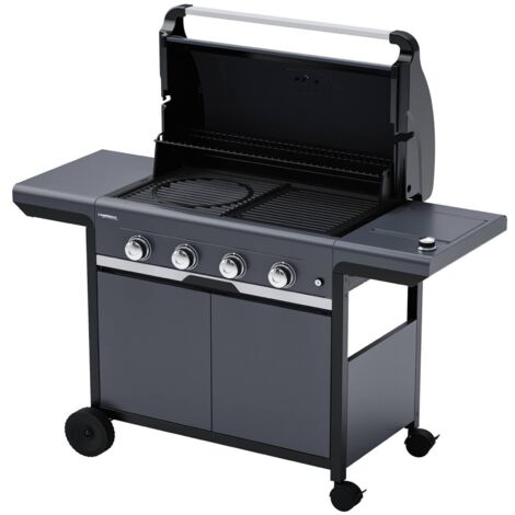 Barbecue a Gas Campingaz 4 Fuochi Select 4 EXS Griglia Piastra In Ghisa Fornello