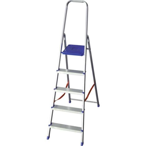 Facal Scala Alluminio Domus K100 - 5 Gradini - Leggera e Maneggevole - 1,66 m