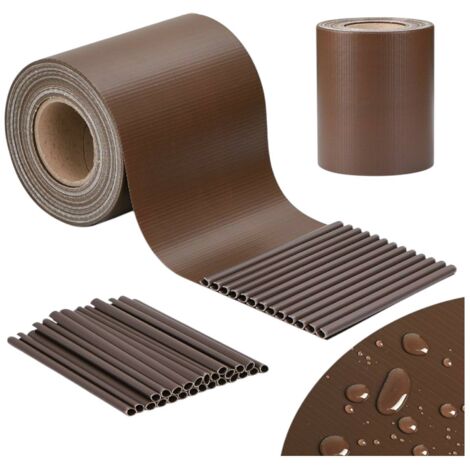 FASCIA COPRENTE RINGHIERE EFFE - PVC MARRONE H.CM 19 MT 35 + 20 CLIPS - 1 pezzo