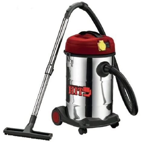 BIDONE ASPIRATUTTO INOX 1200W.-30LT. INOX C/PRESA HIT
