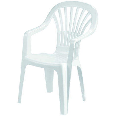 SEDIA RESINA BRACC.ZENA BIANCA           PROGARDEN (1/4)