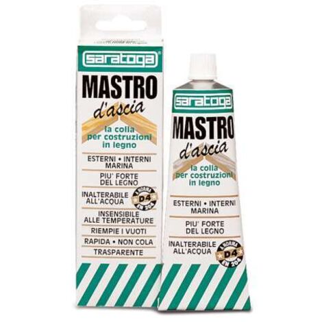 Saratoga Mastro Ascia Colla Marina Poliuretanica, Trasparente, 100 ml