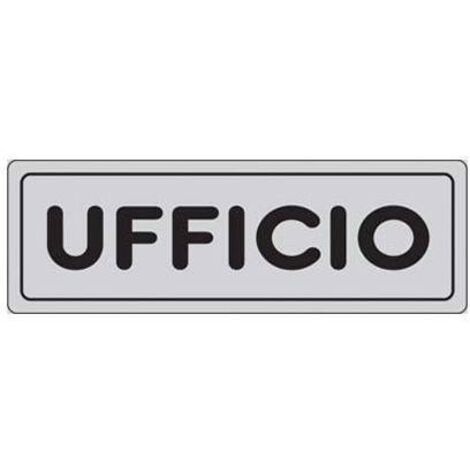TARGA SEGNALETICA ADESIVA UFFICIO